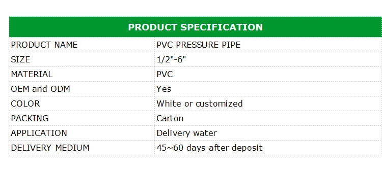 Plastic Polyvinyl Chloride Water Supply Pressure Pipe Elbow Connection Integral Socket Fitting Plastic PVC Water Pipe