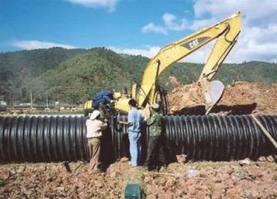 Tuyau de drainage ondulé de grand diamètre en PEHD de fournisseur d'usine en Chine